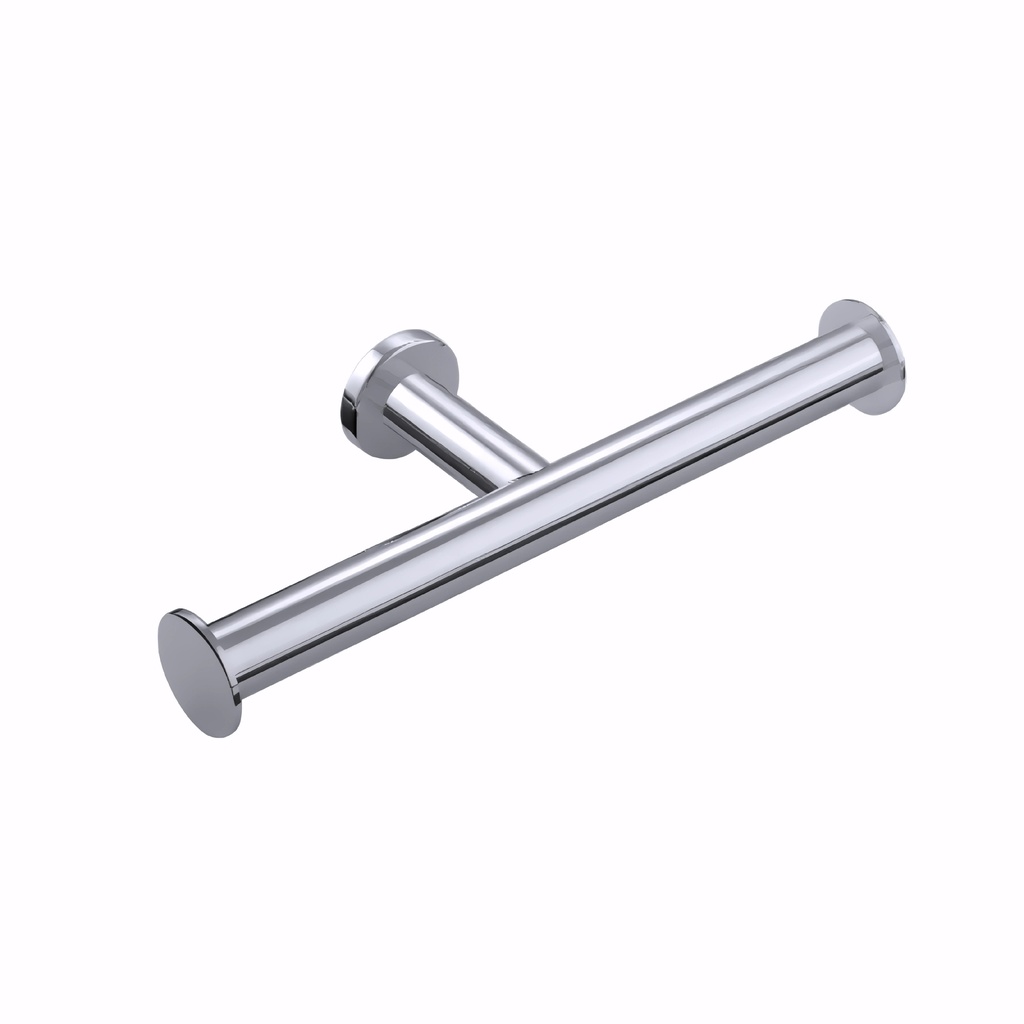 [0102033] Portarrollo higiénico doméstico en Latón/Cromado serie Architect doble sin tapa