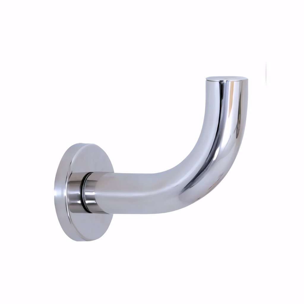 [0200011] Percha de baño en Acero Inox/Pulido serie Máxima ángulo 90º