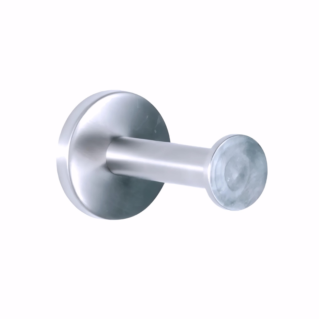 [0200022] Percha de baño en Acero Inox/Pulido serie Luxi recta