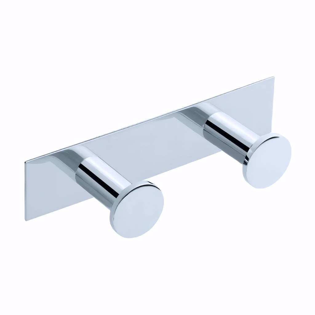 [0205032] Percha de baño en Acero Inox y Latón/cromado serie Architect doble