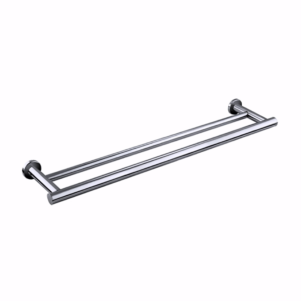[0302038] Toallero en Latón/Cromado serie Architect doble 59 cm