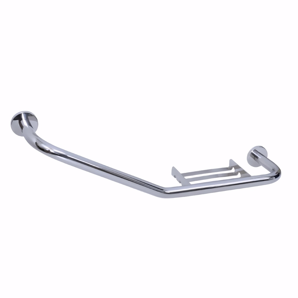 [0400012] Asa de bañera en Acero Inox/Pulido serie Máxima con jabonera