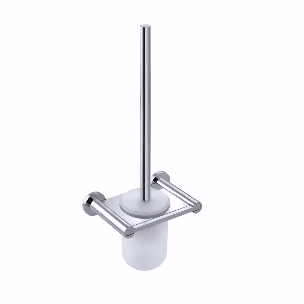 [0509032] Escobillero en Acero Inox-Latón-Vidrio/Cromado serie Architect a pared