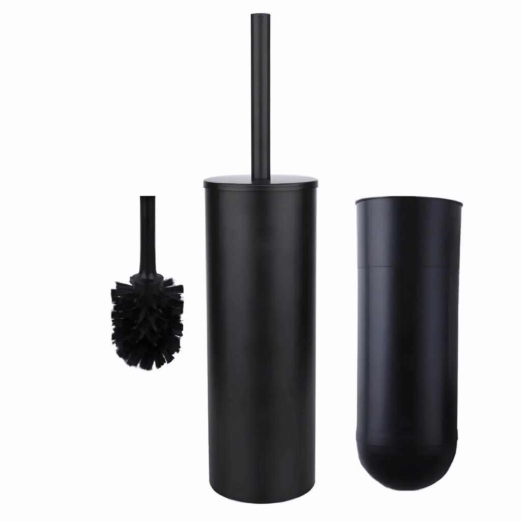 [0510010] Escobillero en Acero Inox/Negro a suelo/pared