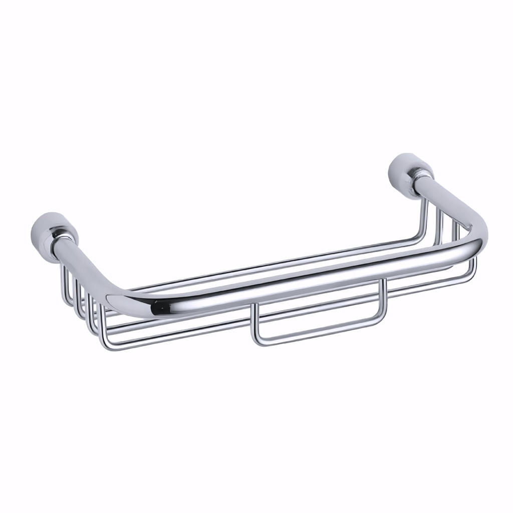 [0600015] Jabonera de baño en Acero Inox/Pulido serie Máxima rejilla mediana