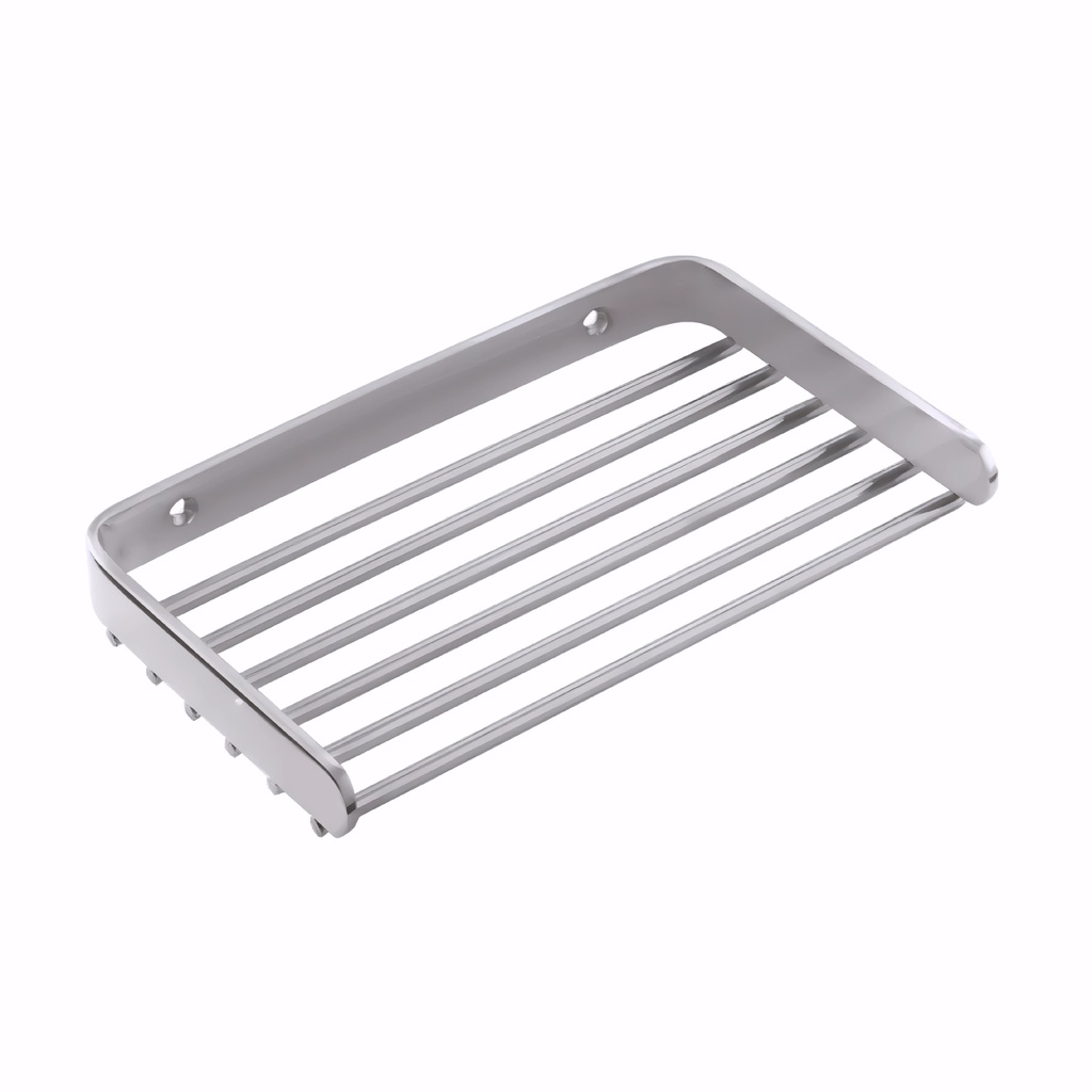 [0606031] Jabonera de baño en Acero Inox/Brillo serie Architect rejilla recta