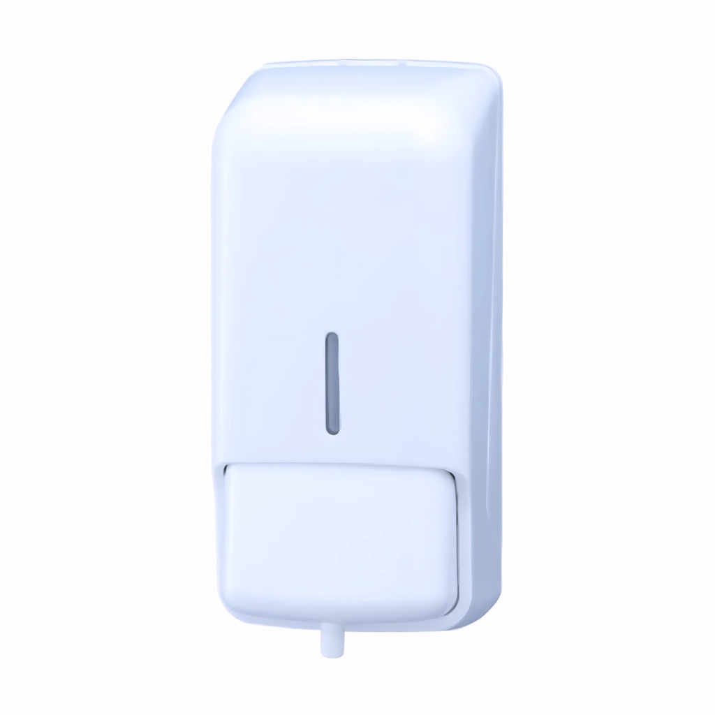 [1600403] Dosificador de gel en Plástico / Blanco 800 ml pulsador con carga