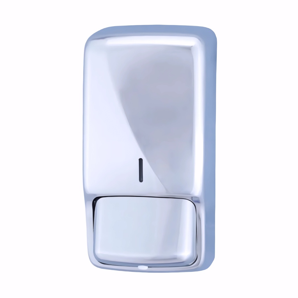 Dosificador de gel en espuma en Acero inox / Brillo 800 ml pulsador para carga