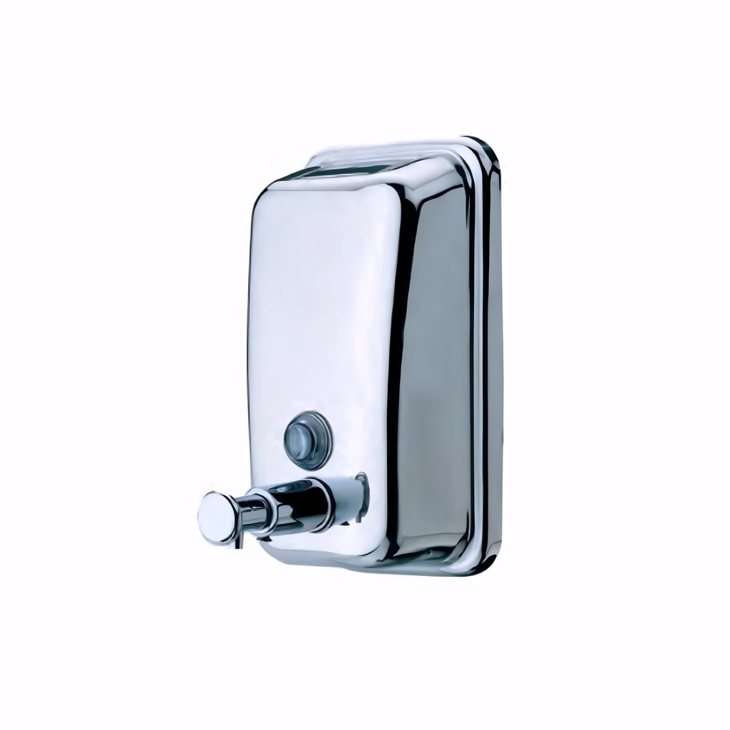 [1601619] Dosificador de gel en Acero inox / Brillo 1000 ml pulsador rellenable