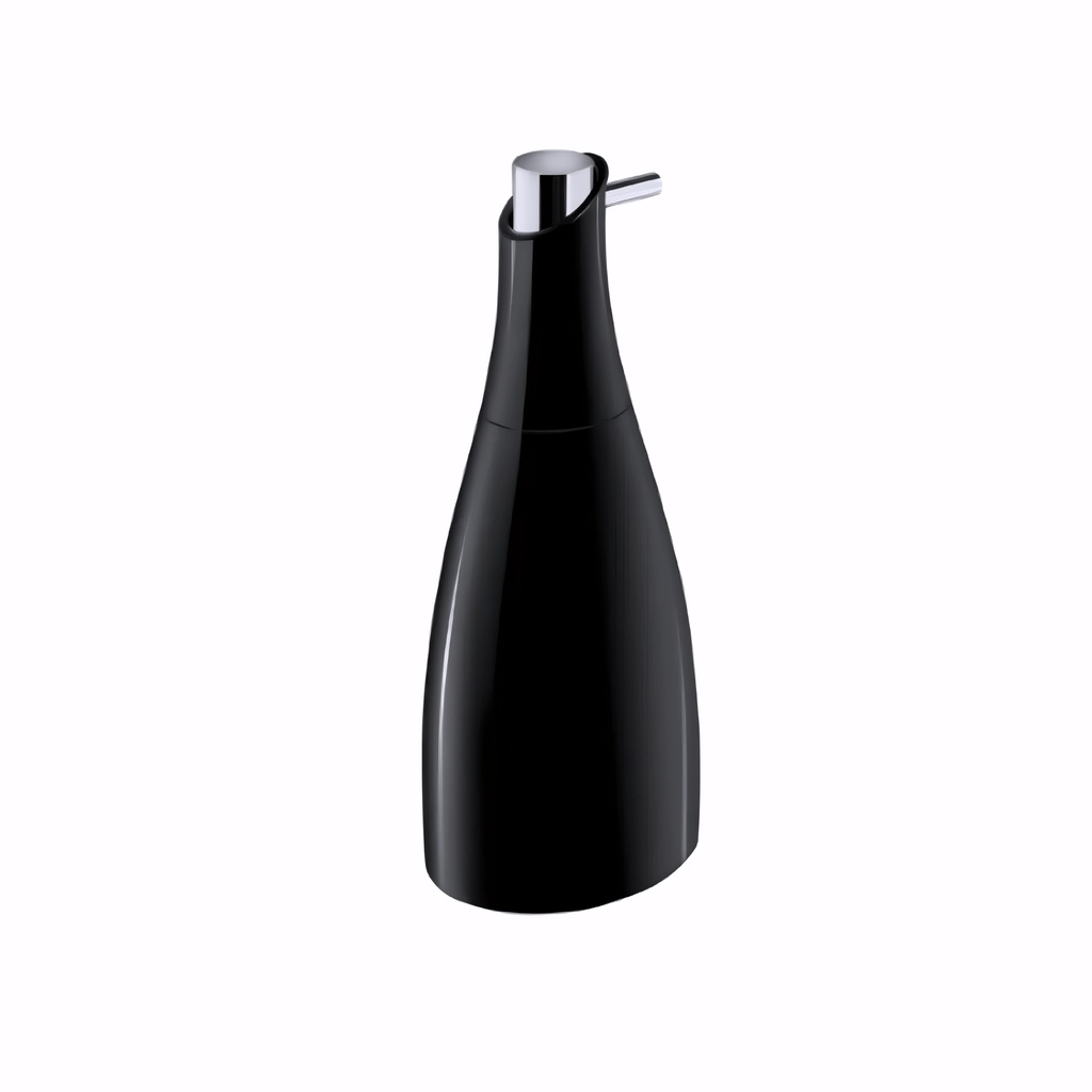 [1613829] Dosificador de gel en Cristal acrílico / Negro brillo encimera