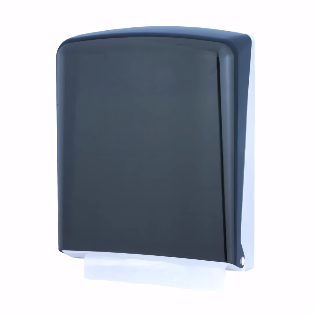 [1701054] Dispensador papel de manos Toallas engarzadas en Plástico / Fumé