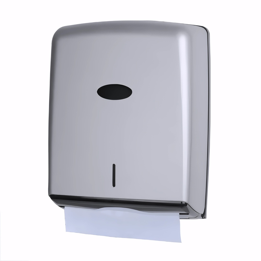 [1701090] Dispensador papel de manos Toallas engarzadas en Plástico / Silver