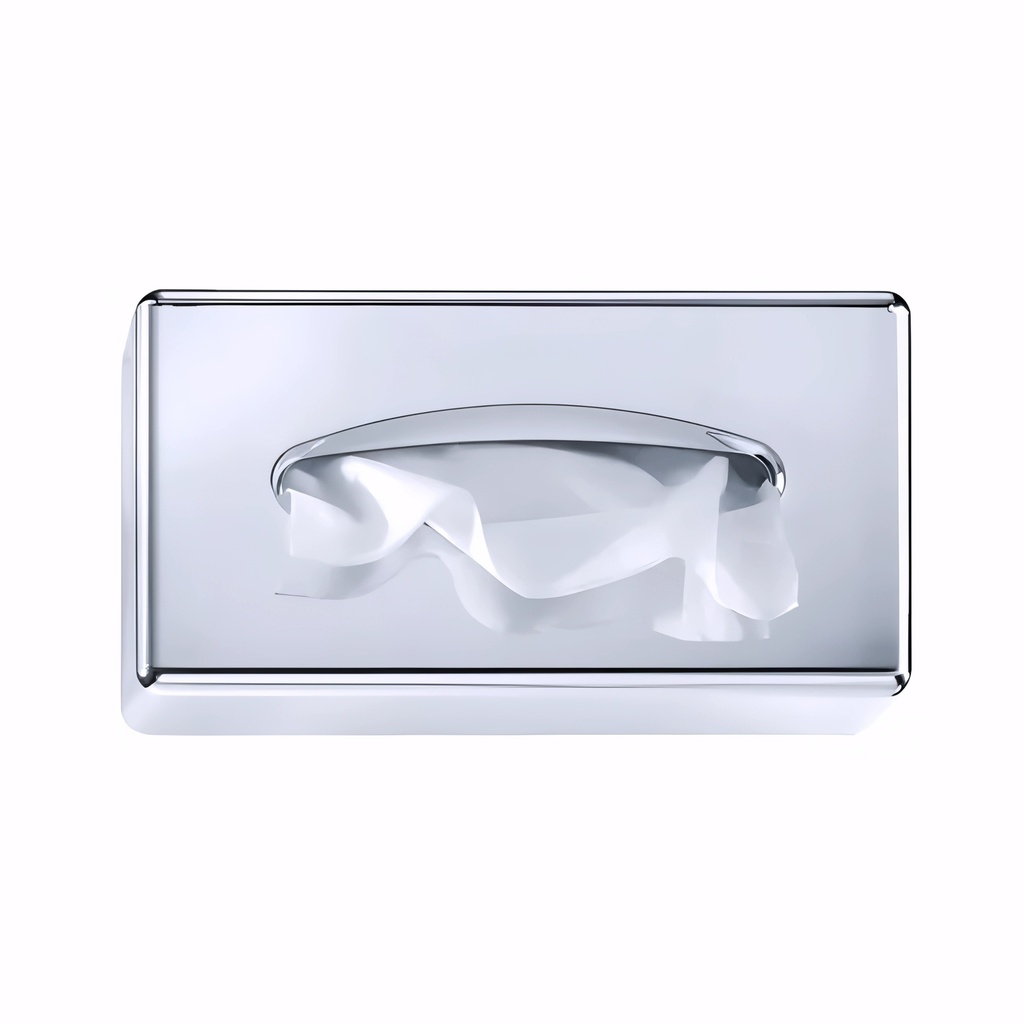 [2101001] Porta servilletas faciales en Plástico Cromado