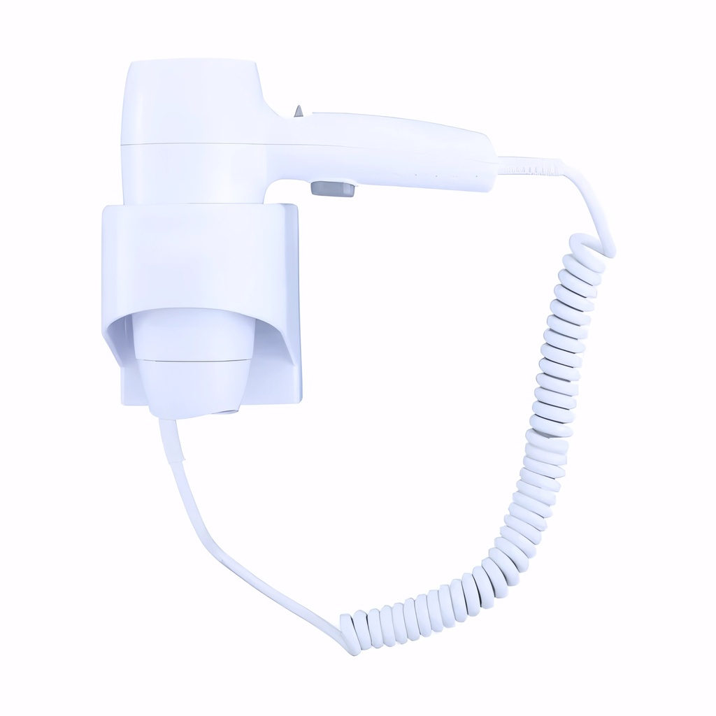 Secador de cabello 1200 W Blanco con soporte mural