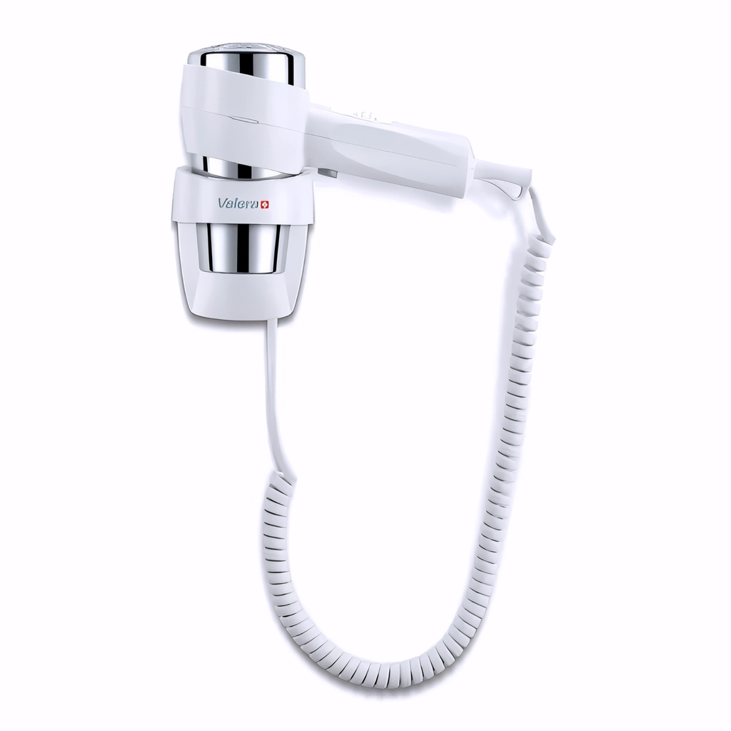[2330614] Secador de cabello 1800 W Blanco-Cromo Action Súper Plus con soporte
