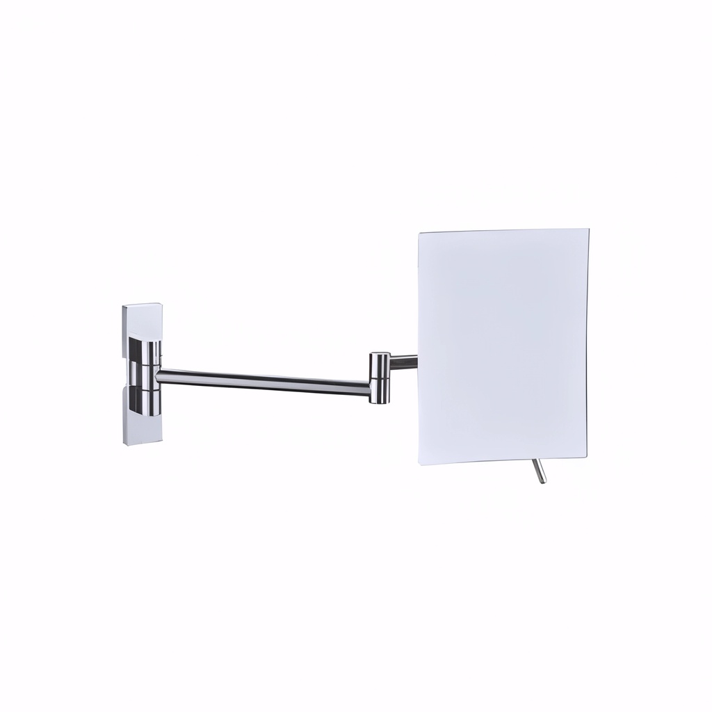 Espejo de aumento de 2 brazos / 1 cara x 3 aumentos Cuadrado