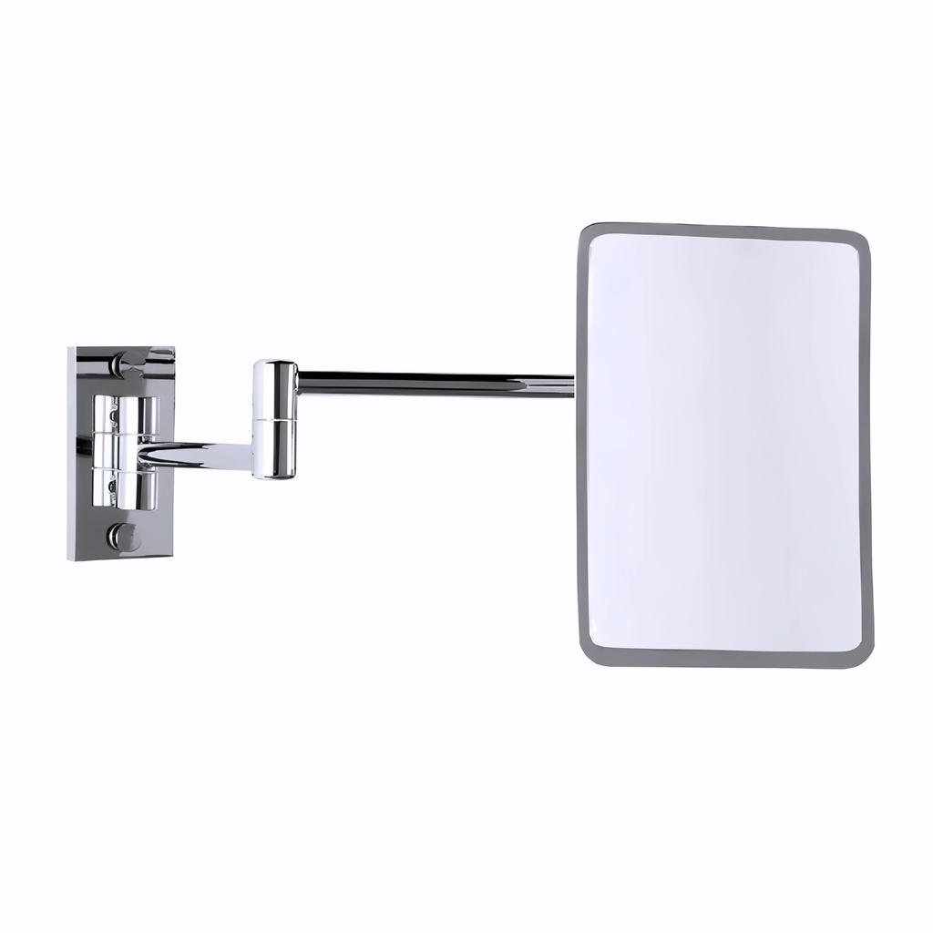 Espejo de aumento 2 brazos / 1 cara x 2 aumentos  Rectangular