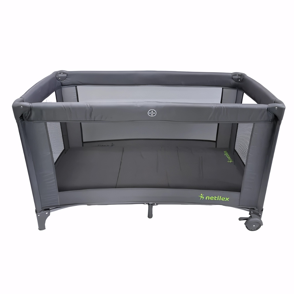 [2500400] Cuna viaje plegable gris antracita