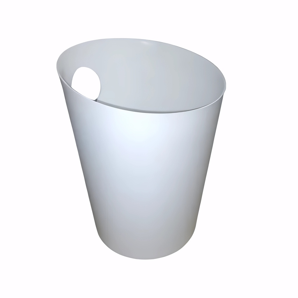 [4210030] Papelera en Plástico blanco 10 L cónica