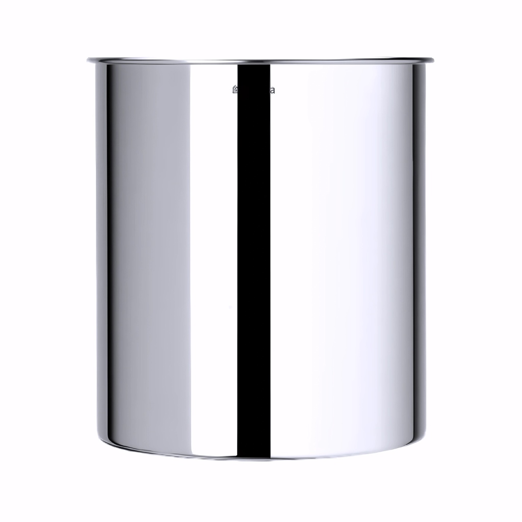 Papelera en Acero inoxidable brillo 7 L cilíndrica