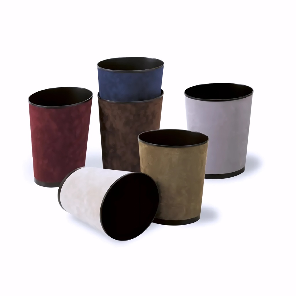 [4228040] Papelera en Plástico con forro imitación terciopelo colores varios 12 L