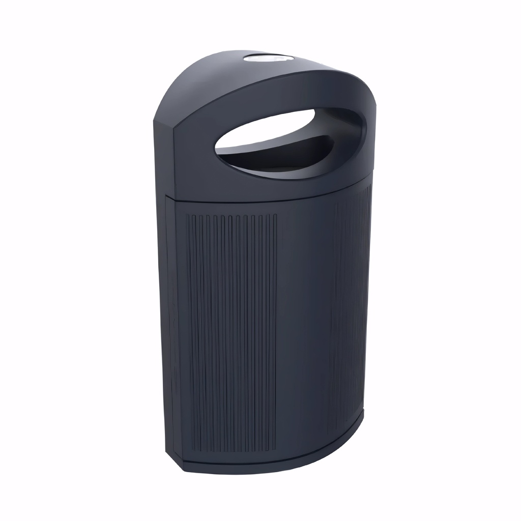 [4232160] Papelera en Polietileno gris grafito 80 L Ibiza