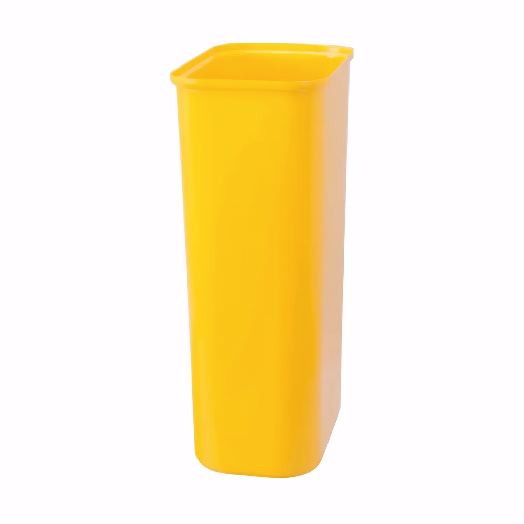 Cubo reciclaje en Plástico amarillo 40 L