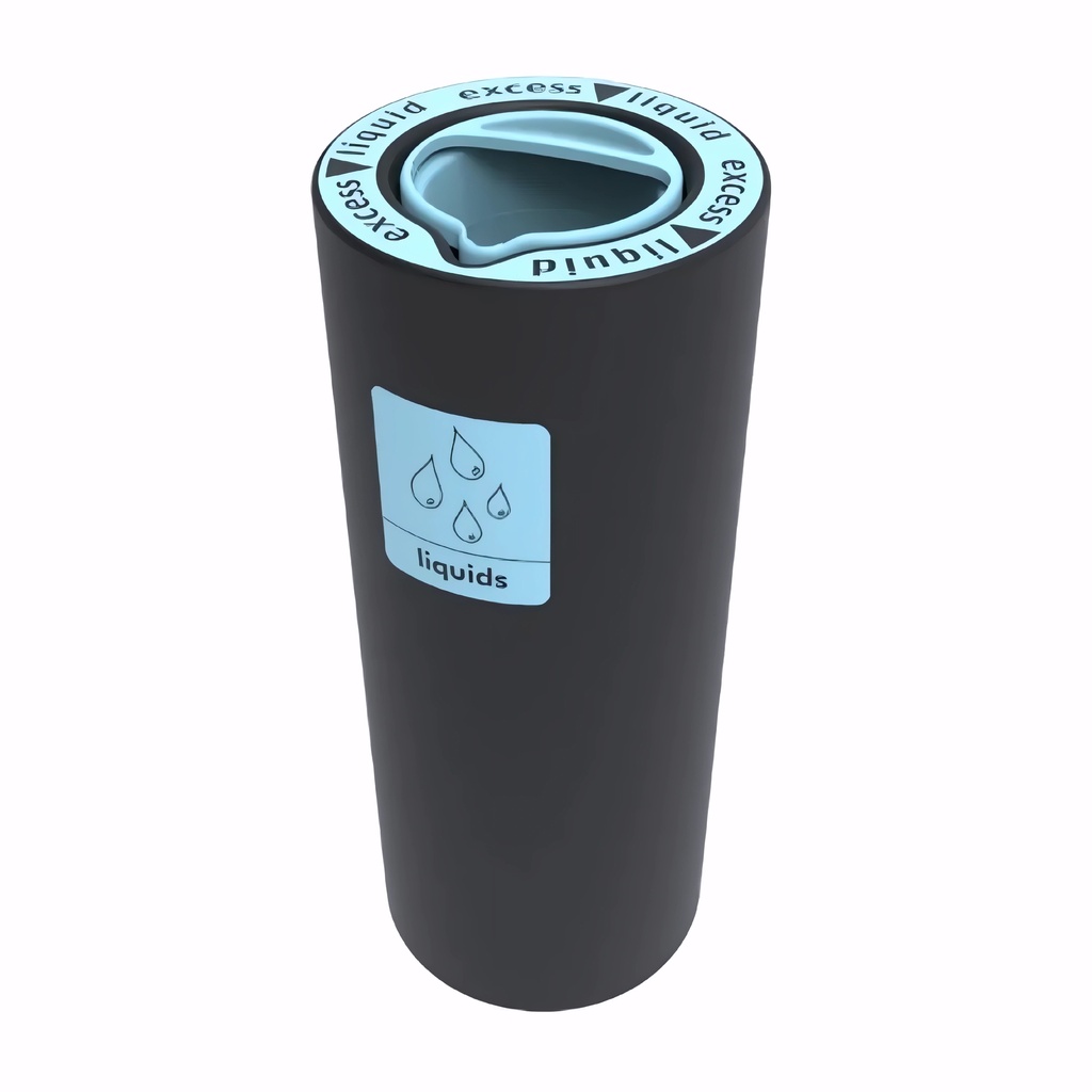 [4321260] Papelera de líquidos en Plástico negro con color de abertura a elegir 9,5 L AquaPod