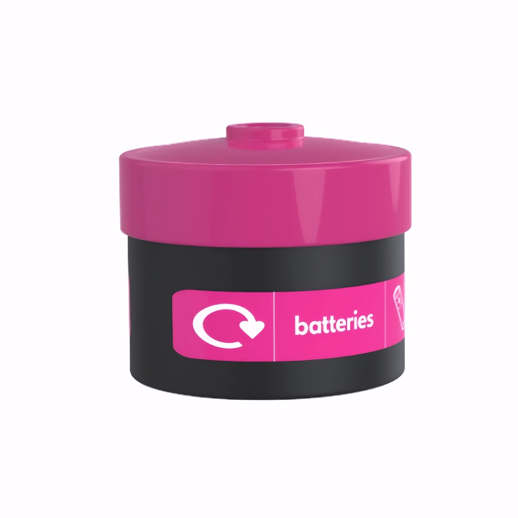 [4321270] Papelera para pilas en Plástico negro con color de abertura a elegir 10 L BatteryPod