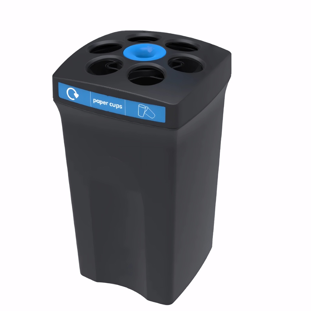 [4322371] Papelera para reciclaje en Plástico negro 7,5 L líquido, 500 vasos EnvirocupXL