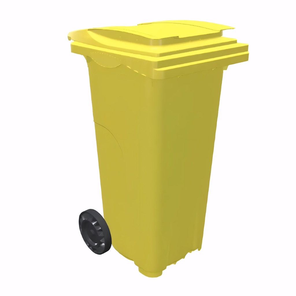 Contenedor de 120 L en Polietileno amarillo