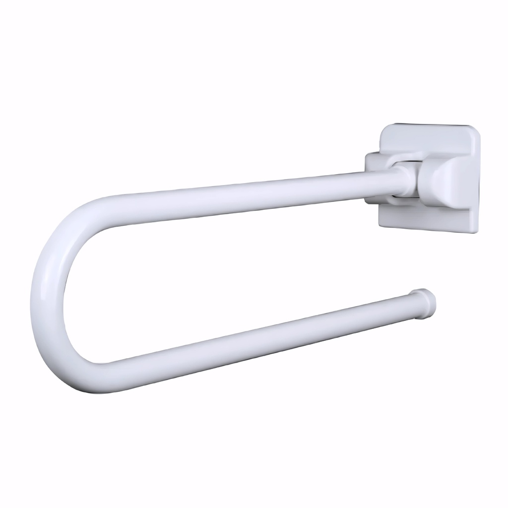 [4816200] Asidero Abatible 80 cm en Acero cincado recubierto en PVC blanco