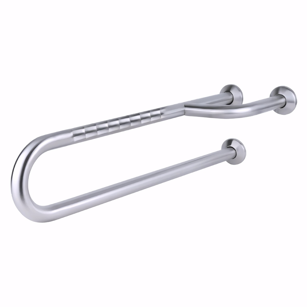 Asidero Fijo 3 puntos apoyo 70 cm en Acero inoxidable pulido