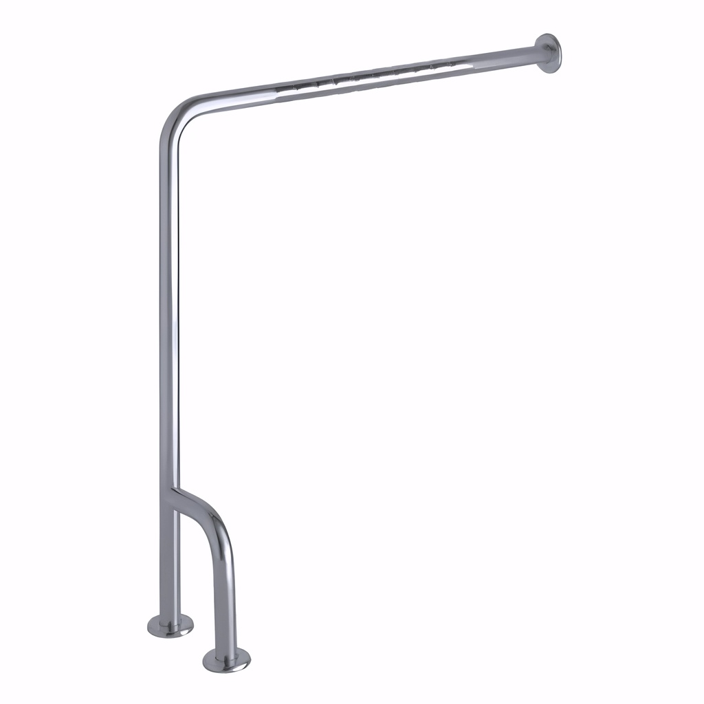 Asidero Fijo suelo pared 75 cm en Acero inoxidable satinado