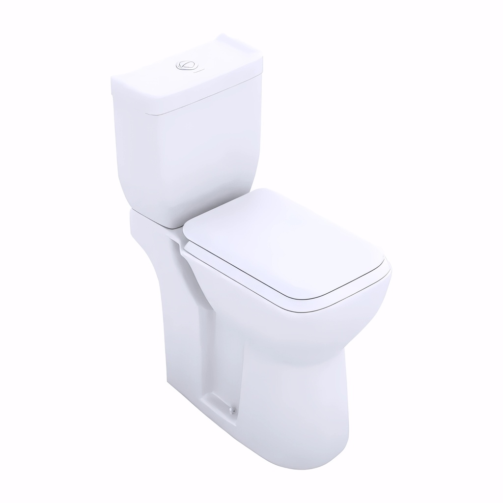 [4902040] Inodoro en Porcelana vitrificada blanca con tanque salida vertical
