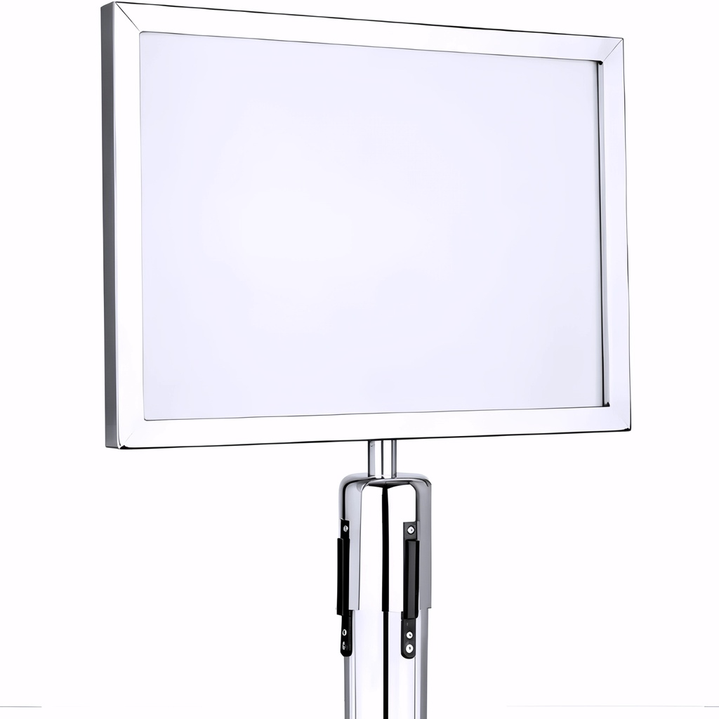 [5000010] Marco para poste separador en Acero inoxidable brillo DIN A3