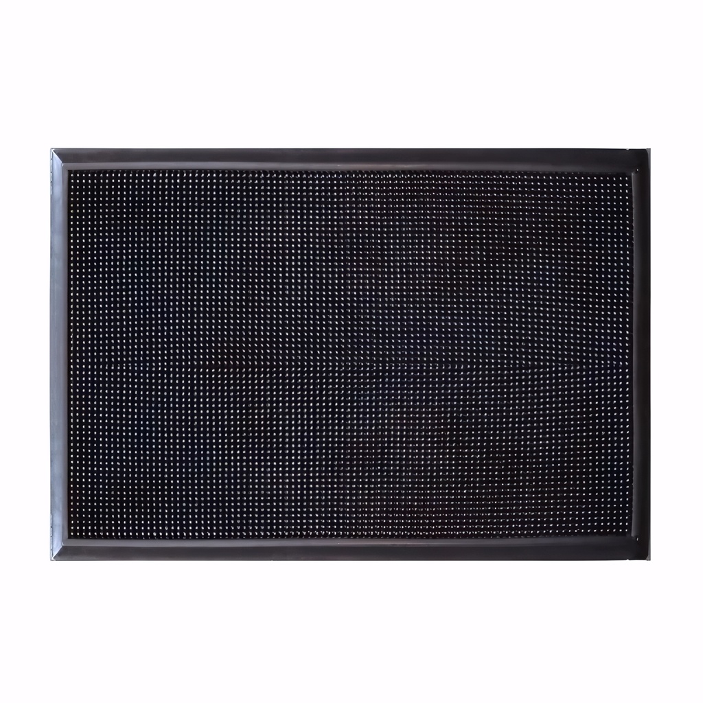 [5100060] Alfombra polvo, piedras y barro color negro en Caucho 120x80 cm