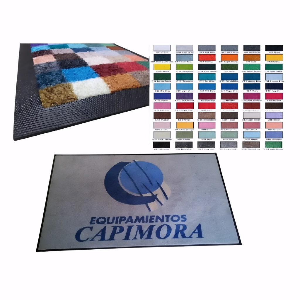 [5102220] Alfombra personalizada en Textil y base caucho 300x200 cm con logo