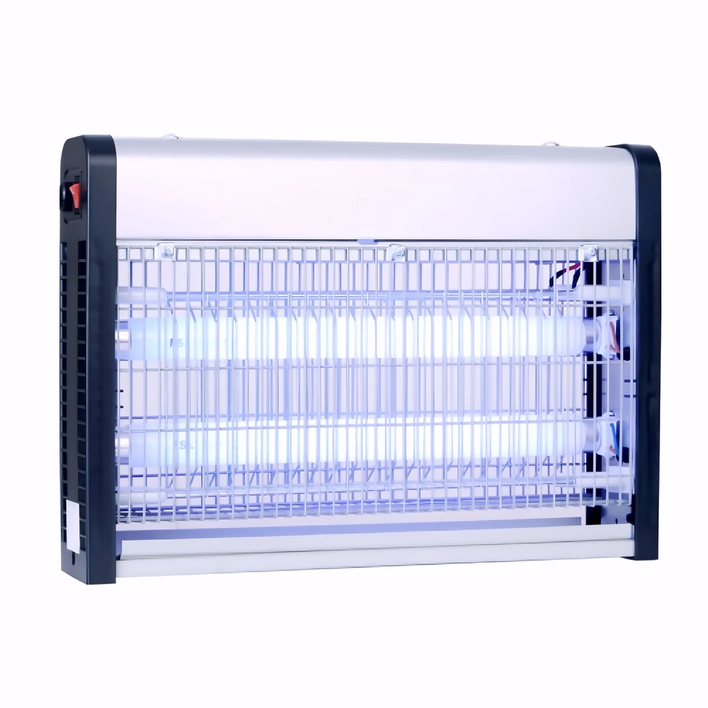 [5205050] Mata insectos en Metálico acabado en gris y rejillas en acero 20 W