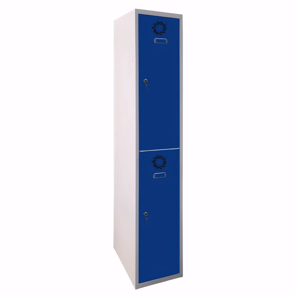 Taquilla de 2 puertas Metálica Eco Pro Inicial 300 mm con cerradura cromada de cilindro